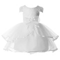 Grace Karin Short Sleeve White Lace Little Girls Party Wear Vestido Ocidental CL4606